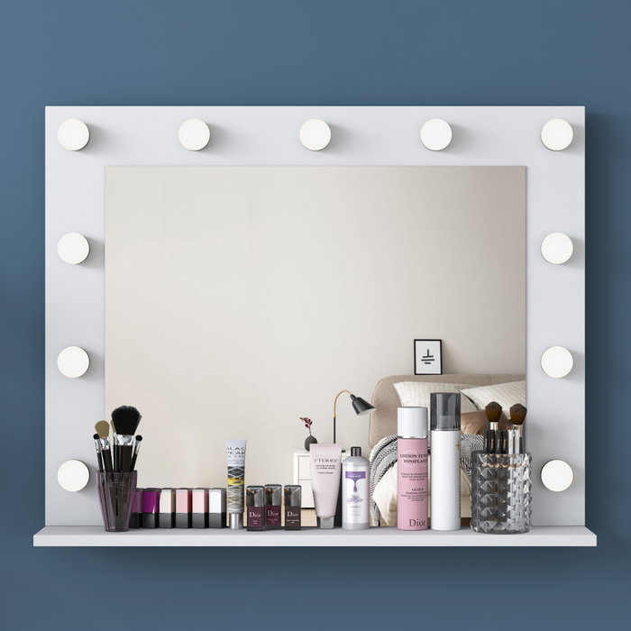 Hanah Home Espejo Blanco Decorativo
